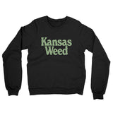 Kansas Weed Midweight French Terry Crewneck Sweatshirt-Allegiant Goods Co. Vintage Sports Apparel