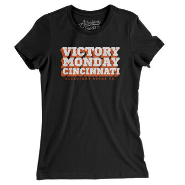 Victory Monday Cincinnati Women's T-Shirt-Allegiant Goods Co. Vintage Sports Apparel