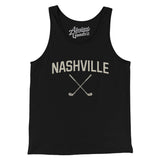 Nashville Golf Men/Unisex Tank Top-Black-Allegiant Goods Co. Vintage Sports Apparel