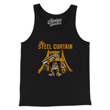 The Steel Curtain Men/Unisex Tank Top-Black-Allegiant Goods Co. Vintage Sports Apparel