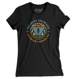 Telluride Colorado Retro Badge Women's T-Shirt-Black-Allegiant Goods Co. Vintage Sports Apparel