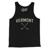 Vermont Golf Men/Unisex Tank Top-Black-Allegiant Goods Co. Vintage Sports Apparel