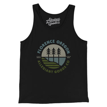 Florence Oregon Retro Badge Men/Unisex Tank Top-Allegiant Goods Co. Vintage Sports Apparel
