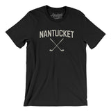 Nantucket Golf Men/Unisex T-Shirt-Black-Allegiant Goods Co. Vintage Sports Apparel