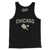 Chicago Pickleball Men/Unisex Tank Top-Black-Allegiant Goods Co. Vintage Sports Apparel