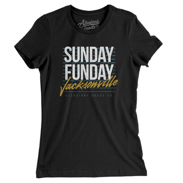 Sunday Funday Jacksonville Women's T-Shirt-Allegiant Goods Co. Vintage Sports Apparel