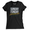 Sunday Funday Jacksonville Women's T-Shirt-Black-Allegiant Goods Co. Vintage Sports Apparel
