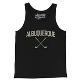 Albuquerque Golf Men/Unisex Tank Top-Black-Allegiant Goods Co. Vintage Sports Apparel