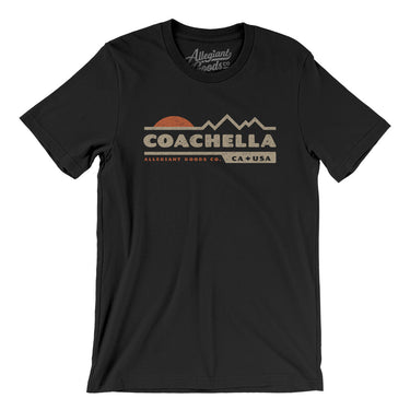 Coachella Mountain Sunset Men/Unisex T-Shirt-Black-Allegiant Goods Co. Vintage Sports Apparel
