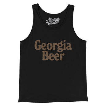 Georgia Beer Men/Unisex Tank Top-Black-Allegiant Goods Co. Vintage Sports Apparel