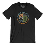 Sandpoint Idaho Retro Badge Men/Unisex T-Shirt-Black-Allegiant Goods Co. Vintage Sports Apparel