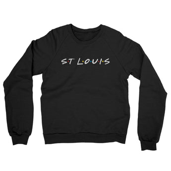 St Louis Friends Midweight French Terry Crewneck Sweatshirt-Allegiant Goods Co. Vintage Sports Apparel