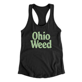 Ohio Weed Women's Racerback Tank-Black-Allegiant Goods Co. Vintage Sports Apparel