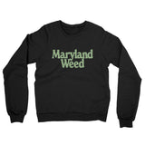 Maryland Weed Midweight French Terry Crewneck Sweatshirt-Allegiant Goods Co. Vintage Sports Apparel