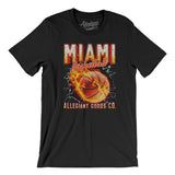 Miami Basketball Throwback Mascot Men/Unisex T-Shirt-Allegiant Goods Co. Vintage Sports Apparel