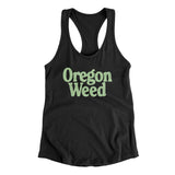 Oregon Weed Women's Racerback Tank-Black-Allegiant Goods Co. Vintage Sports Apparel