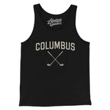 Columbus Golf Men/Unisex Tank Top-Black-Allegiant Goods Co. Vintage Sports Apparel