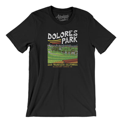 Dolores Park Men/Unisex T-Shirt-Black-Allegiant Goods Co. Vintage Sports Apparel