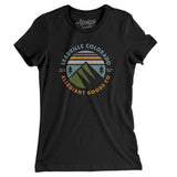 Leadville Colorado Retro Badge Women's T-Shirt-Black-Allegiant Goods Co. Vintage Sports Apparel