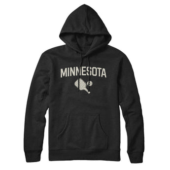 Minnesota Pickleball Hoodie-Black-Allegiant Goods Co. Vintage Sports Apparel