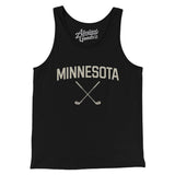 Minnesota Golf Men/Unisex Tank Top-Black-Allegiant Goods Co. Vintage Sports Apparel