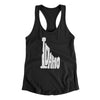 Idaho State Shape Text Women's Racerback Tank-Black-Allegiant Goods Co. Vintage Sports Apparel