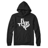 Texas State Shape Text Hoodie-Black-Allegiant Goods Co. Vintage Sports Apparel