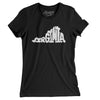 Virginia State Shape Text Women's T-Shirt-Black-Allegiant Goods Co. Vintage Sports Apparel