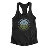 Wisdom Montana Retro Badge Women's Racerback Tank-Allegiant Goods Co. Vintage Sports Apparel