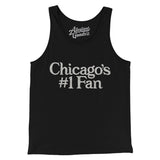 Chicago's Number 1 Fan Men/Unisex Tank Top-Black-Allegiant Goods Co. Vintage Sports Apparel