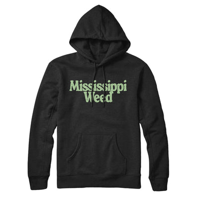 Mississippi Weed Hoodie-Black-Allegiant Goods Co. Vintage Sports Apparel
