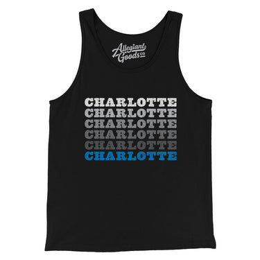 Charlotte Repeat Men/Unisex Tank Top-Allegiant Goods Co. Vintage Sports Apparel