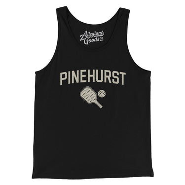 Pinehurst Pickleball Men/Unisex Tank Top-Black-Allegiant Goods Co. Vintage Sports Apparel