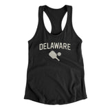 Delaware Pickleball Women's Racerback Tank-Black-Allegiant Goods Co. Vintage Sports Apparel