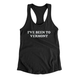 I've Been To Vermont Women's Racerback Tank-Black-Allegiant Goods Co. Vintage Sports Apparel
