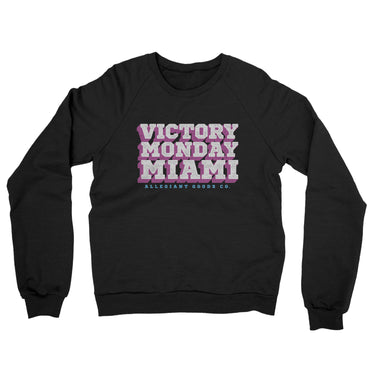 Victory Monday Miami Midweight French Terry Crewneck Sweatshirt-Allegiant Goods Co. Vintage Sports Apparel
