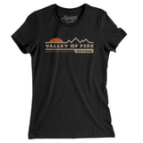 Valley Of Fire Sunset Women's T-Shirt-Black-Allegiant Goods Co. Vintage Sports Apparel