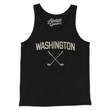 Washington Golf Men/Unisex Tank Top-Black-Allegiant Goods Co. Vintage Sports Apparel
