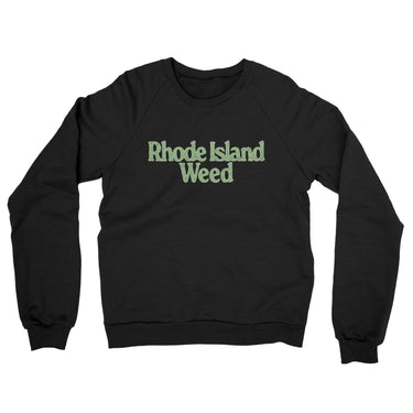 Rhode Island Weed Midweight French Terry Crewneck Sweatshirt-Allegiant Goods Co. Vintage Sports Apparel