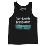 Don't Seattle My Spokane Men/Unisex Tank Top-Black-Allegiant Goods Co. Vintage Sports Apparel