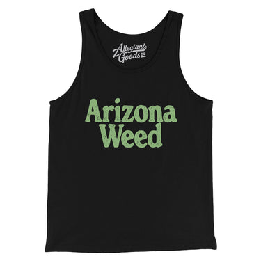 Arizona Weed Men/Unisex Tank Top-Black-Allegiant Goods Co. Vintage Sports Apparel