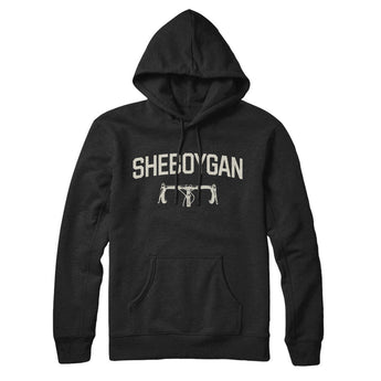 Sheboygan Cycling Hoodie-Black-Allegiant Goods Co. Vintage Sports Apparel