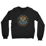 Estes Park Colorado Retro Badge Midweight French Terry Crewneck Sweatshirt-Black-Allegiant Goods Co. Vintage Sports Apparel