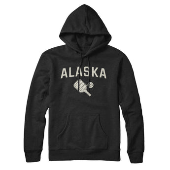 Alaska Pickleball Hoodie-Black-Allegiant Goods Co. Vintage Sports Apparel