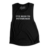 I've Been To Pittsburgh Women's Flowey Scoopneck Muscle Tank-Black-Allegiant Goods Co. Vintage Sports Apparel