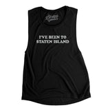 I've Been To Staten Island Women's Flowey Scoopneck Muscle Tank-Black-Allegiant Goods Co. Vintage Sports Apparel