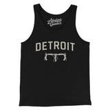 Detroit Cycling Men/Unisex Tank Top-Black-Allegiant Goods Co. Vintage Sports Apparel