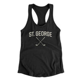 St. George Golf Women's Racerback Tank-Black-Allegiant Goods Co. Vintage Sports Apparel