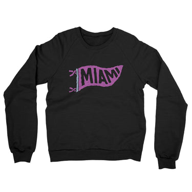 Miami Pennant Midweight French Terry Crewneck Sweatshirt-Allegiant Goods Co. Vintage Sports Apparel