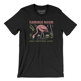 Flamingo Room Hartford Men/Unisex T-Shirt-Black-Allegiant Goods Co. Vintage Sports Apparel